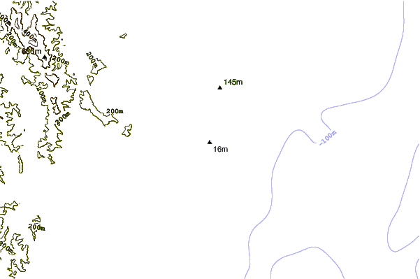 Shoreline around Pink Rocks
