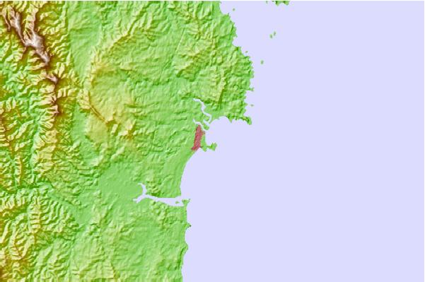 Surf spots located close to Pink Rocks