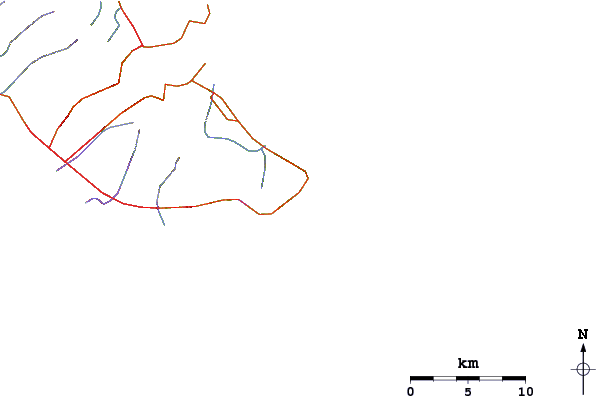 Roads and rivers around Pipelittle