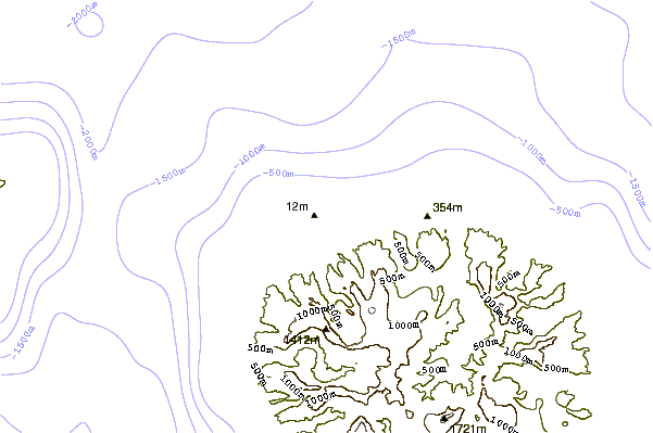 Shoreline around Pirae