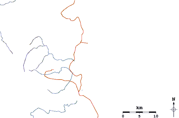 Roads and rivers around Pirates Cove