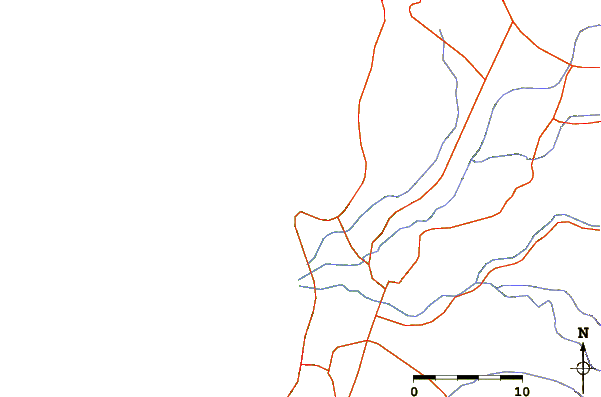Roads and rivers around Piscinas