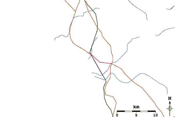 Roads and rivers around Pismo Beach Pier