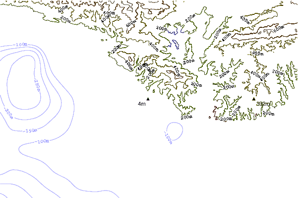 Shoreline around Pitas Point
