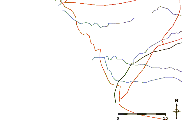Roads and rivers around Plage Des Granges