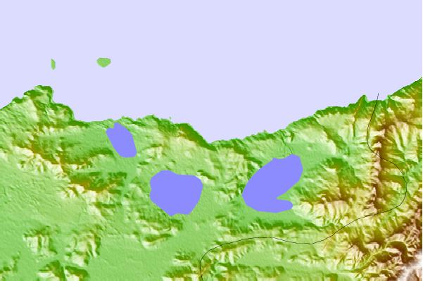 Surf spots located close to Plage Mordjane or Kala