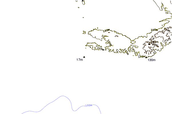 Shoreline around Plage du Verdon