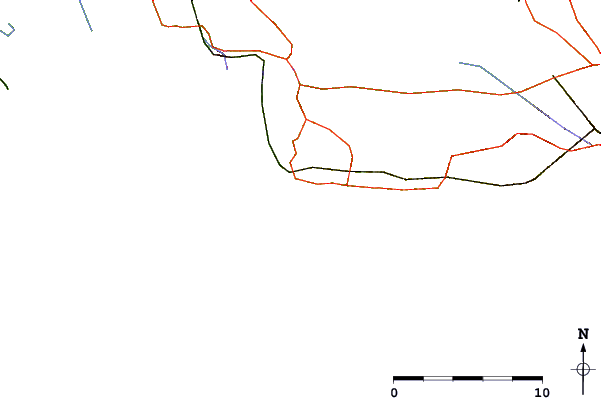Roads and rivers around Plage du Verdon