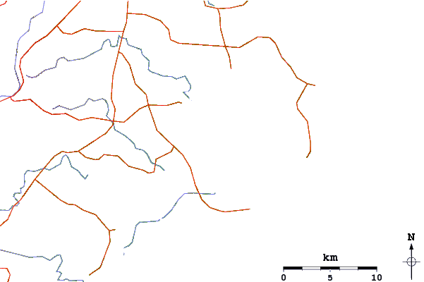 Roads and rivers around Plantation Point