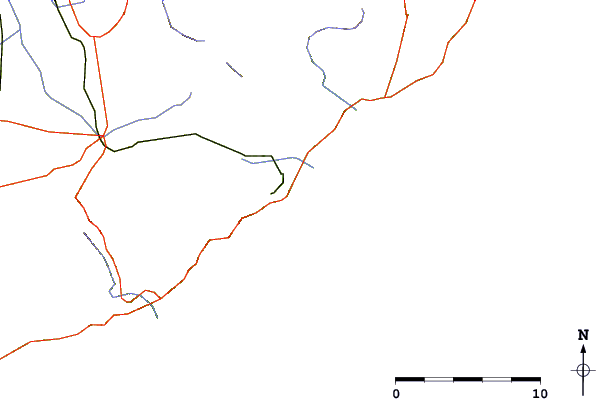 Roads and rivers around Platja de Sant Pol