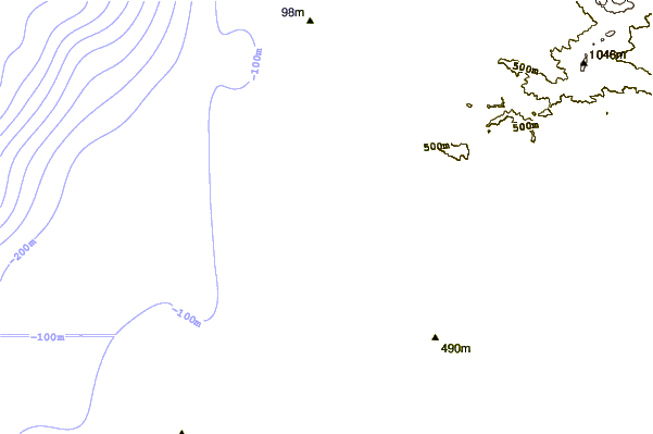 Shoreline around Playa Amarilla