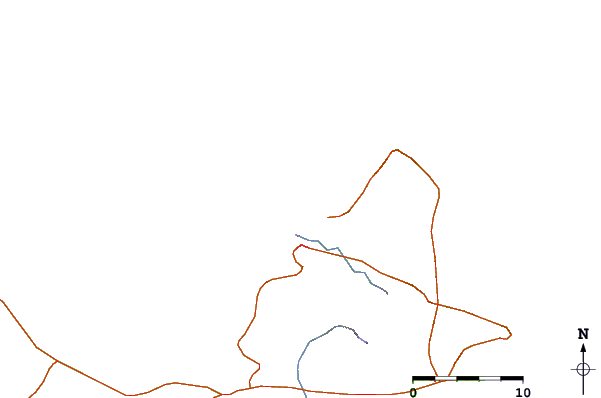 Roads and rivers around Playa Caribe