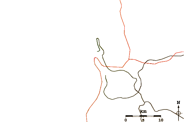 Roads and rivers around Playa Cavancha