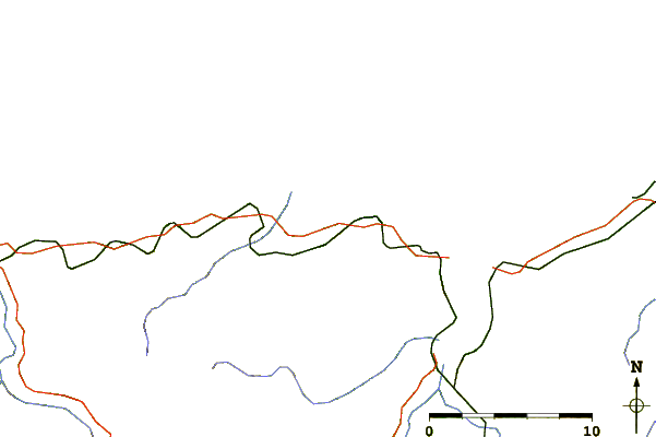 Roads and rivers around Concha de Artedo