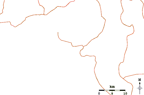 Roads and rivers around Playa Coyote