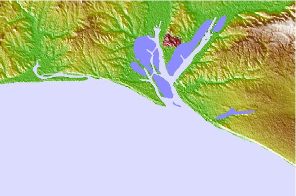 Surf spots located close to Punta Umbria (Playa Camarón)