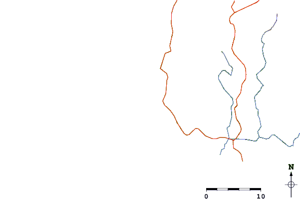 Roads and rivers around Playa Herradura