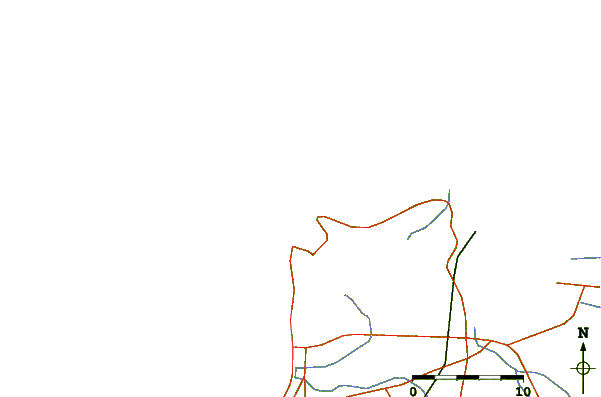 Roads and rivers around Playa Kasimesh