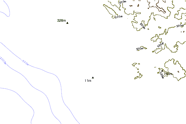 Shoreline around Playa Linda