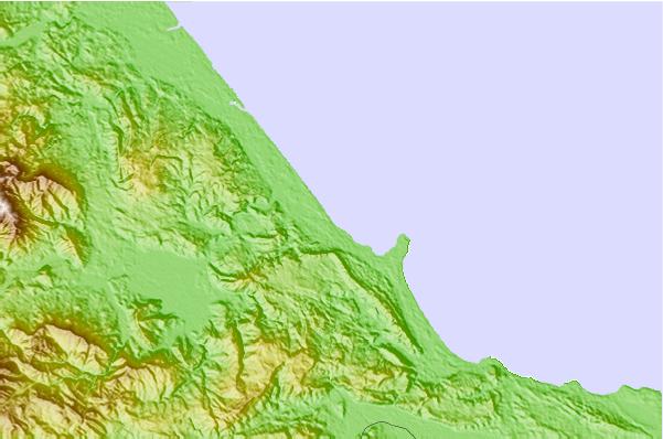 Surf spots located close to Playa Negra