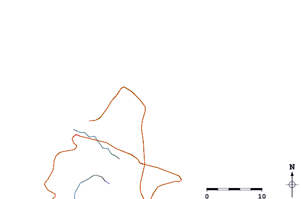 Roads and rivers around Playa Parguito