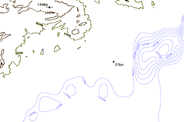 Shoreline around Playa Poniente