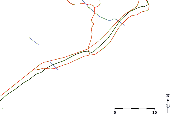 Roads and rivers around Playa Poniente