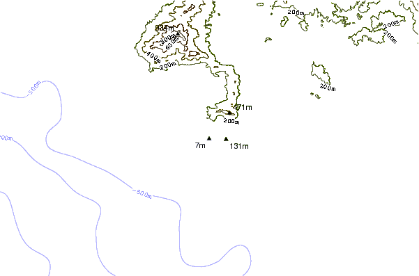 Shoreline around Playa Princess