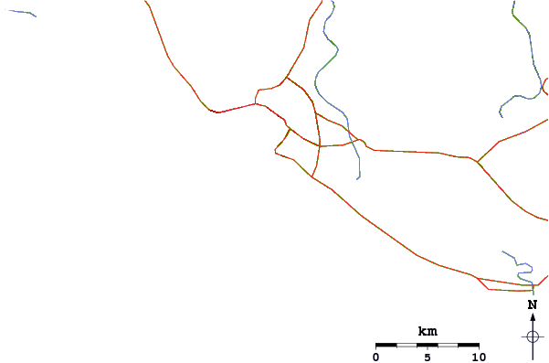 Roads and rivers around Playa Princess
