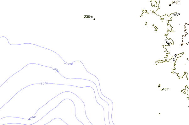 Shoreline around Playa San Pedro