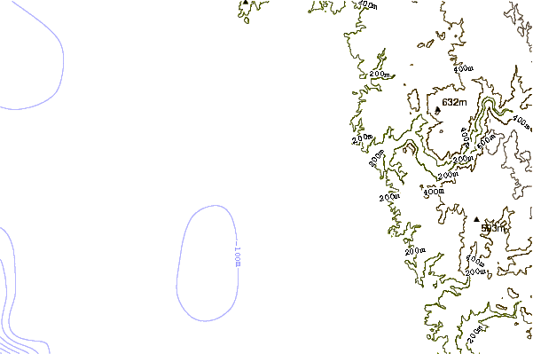 Shoreline around Playa San Ramon