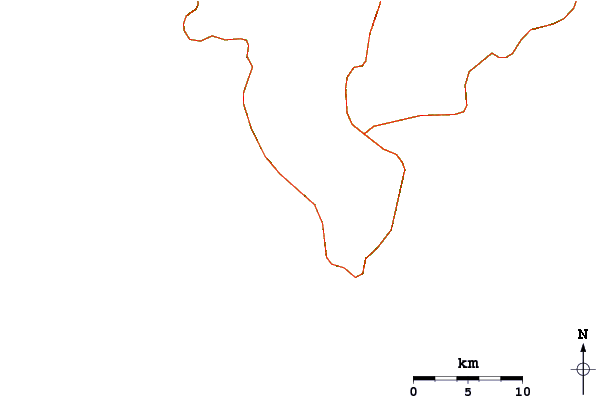 Roads and rivers around Playa Santa Teresa