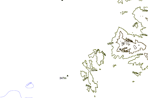 Shoreline around Playa Valor