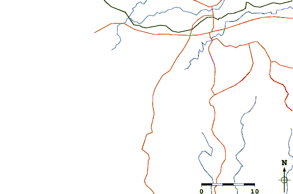 Roads and rivers around Playa Valor