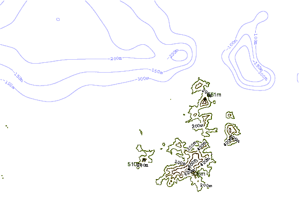 Shoreline around Playa Caribe