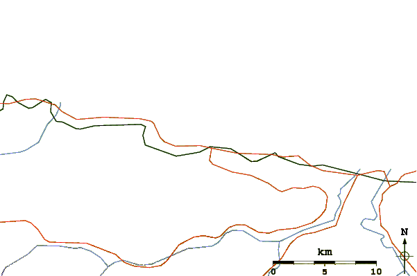 Roads and rivers around Playa de Andrin