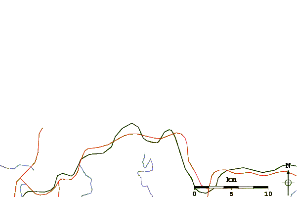 Roads and rivers around Playa de Esteiro