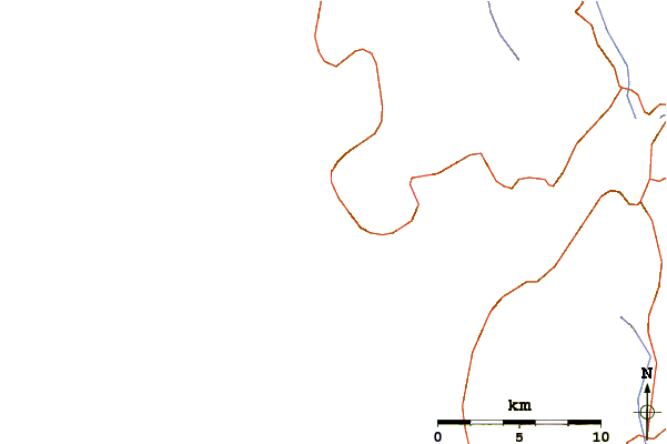 Roads and rivers around Playa de Larino