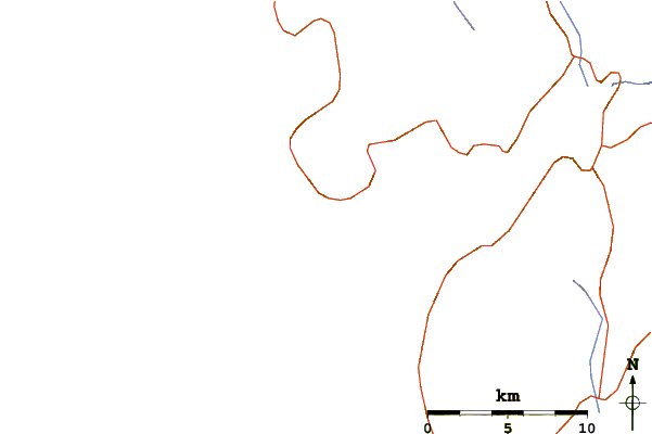 Roads and rivers around Louro (Playa Area Maior)