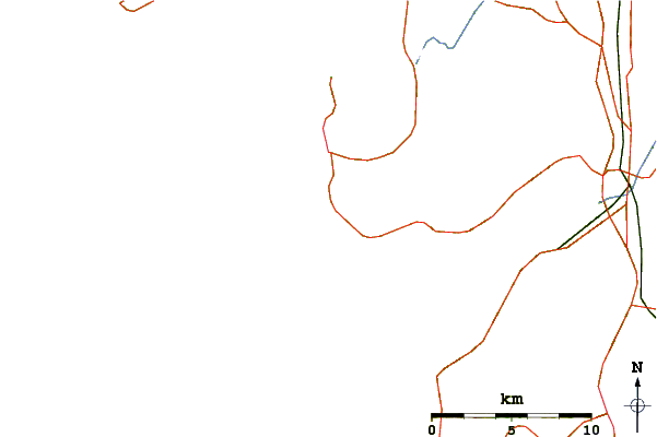 Roads and rivers around Playa de Montalbo