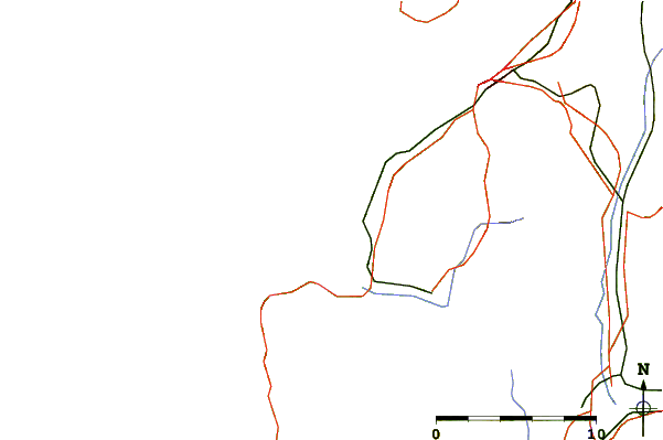 Roads and rivers around Playa de Patos (El Pico)