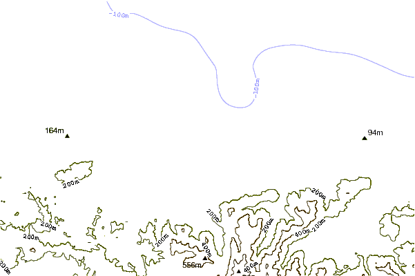 Shoreline around Playa de Penarrubia