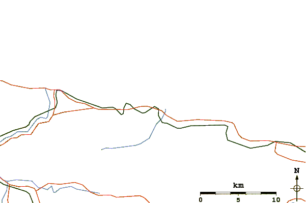 Roads and rivers around Playa de San Antolin