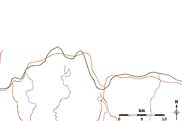 Roads and rivers around Playa de San Roman