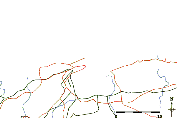 Roads and rivers around El Sardinero - Primera