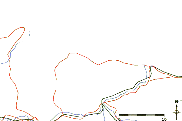 Roads and rivers around Playa de Viso