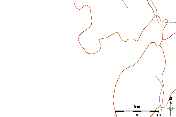 Roads and rivers around Playa de Louro