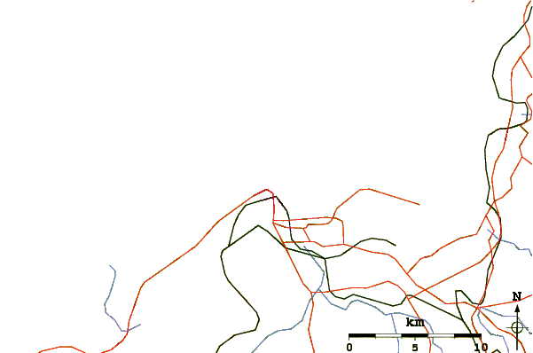 Roads and rivers around Playa de Riazor(Matadeiro)