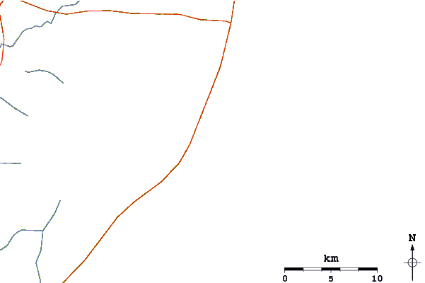 Roads and rivers around Playa del Barco