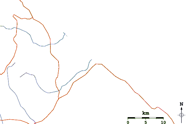 Roads and rivers around Playa del Macao